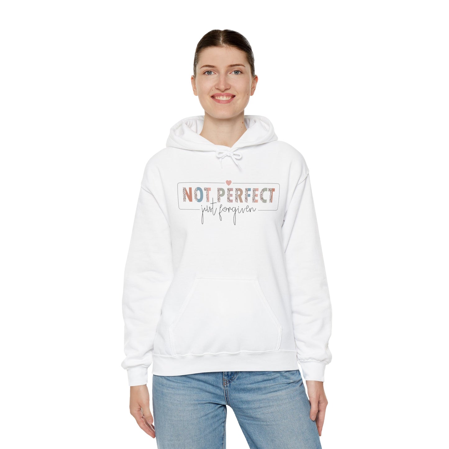 Unisex Heavy Blend™ Hooded Sweatshirt - Not perfect , Just Forgiven