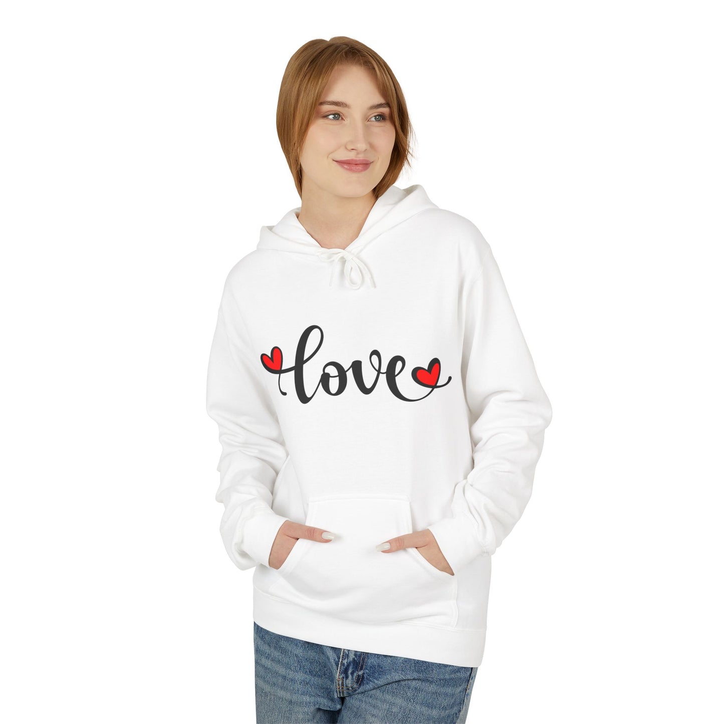 Unisex Midweight Softstyle Fleece Hoodie - Love Hoodie