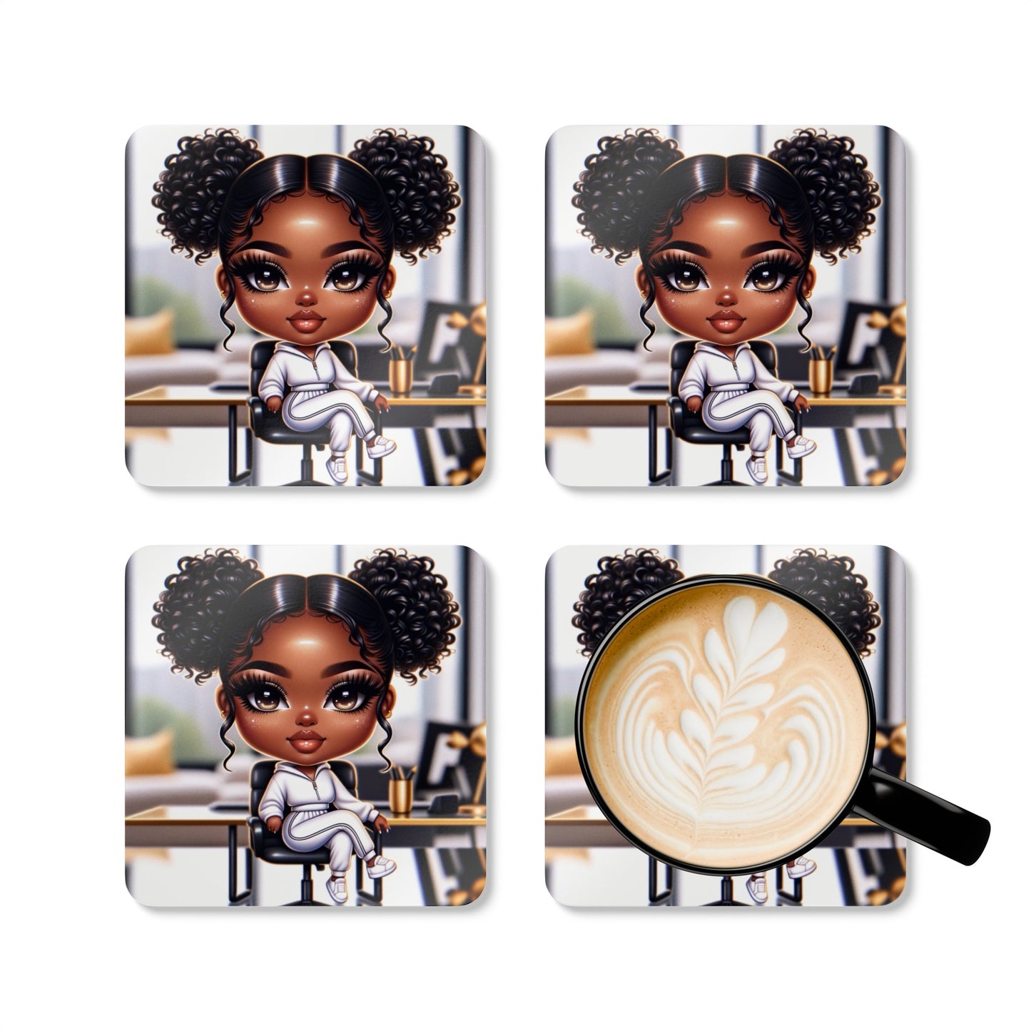 Corkwood Coaster Set