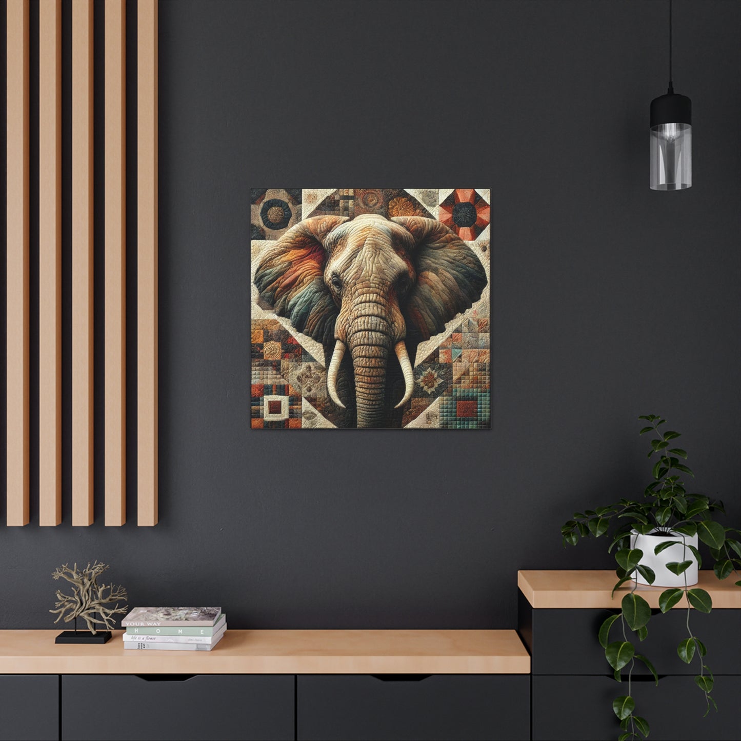 Canvas Gallery Wraps - Quilted Elephant