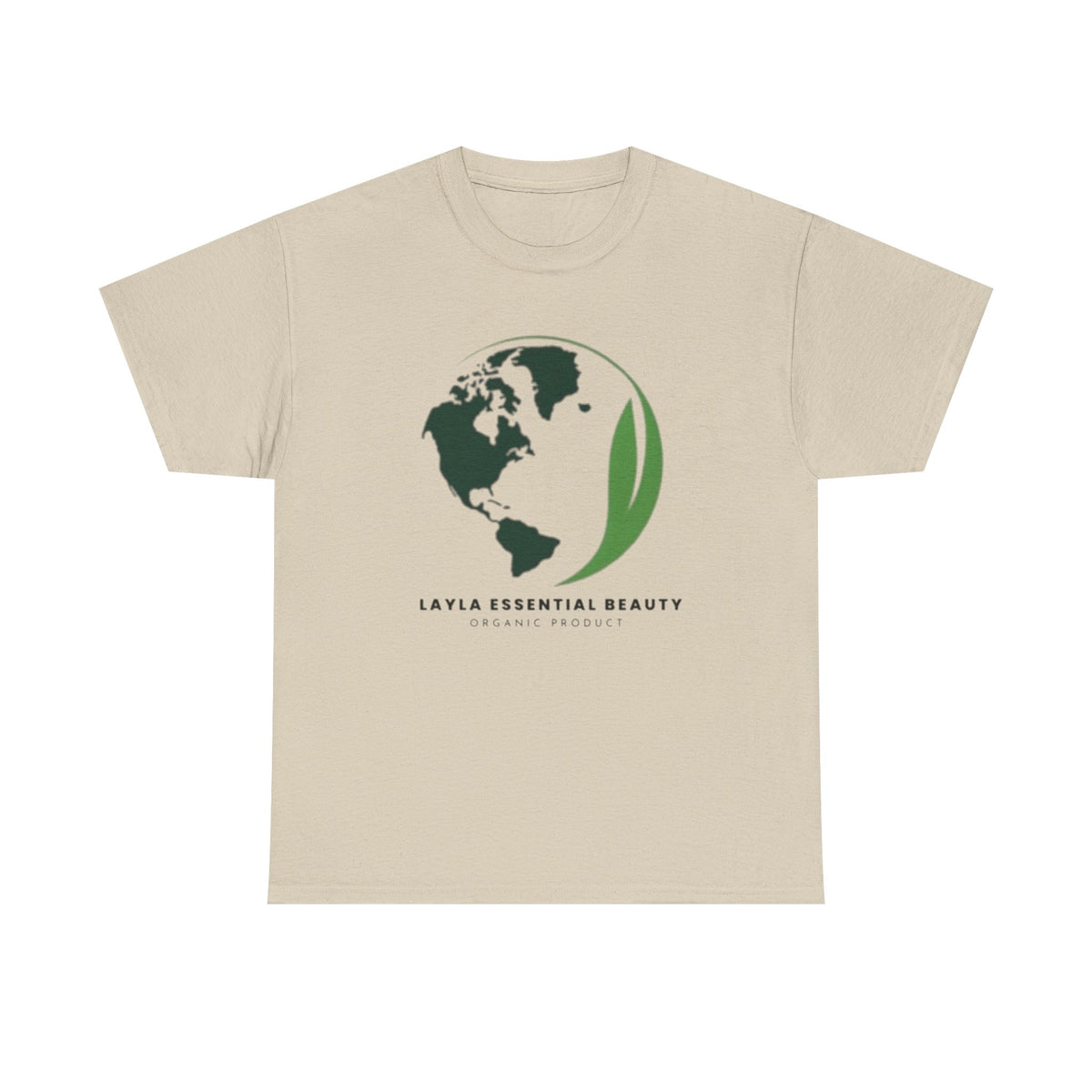 Layla Eco-Friendly Unisex Heavy Cotton Tee, Casual Wear, Sustainable Fashion, Gift for Nature Lovers, Earth Day Tee