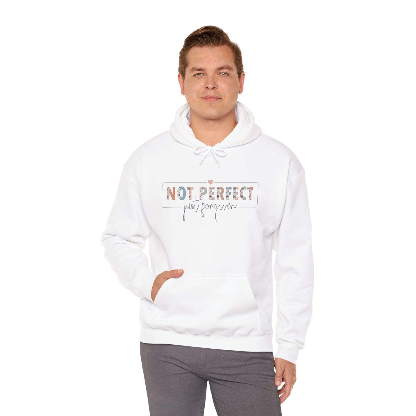 Unisex Heavy Blend™ Hooded Sweatshirt - Not perfect , Just Forgiven