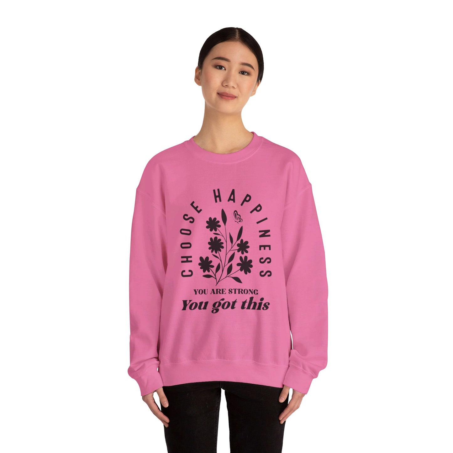 Unisex Heavy Blend™ Crewneck Sweatshirt - Choose Happiness