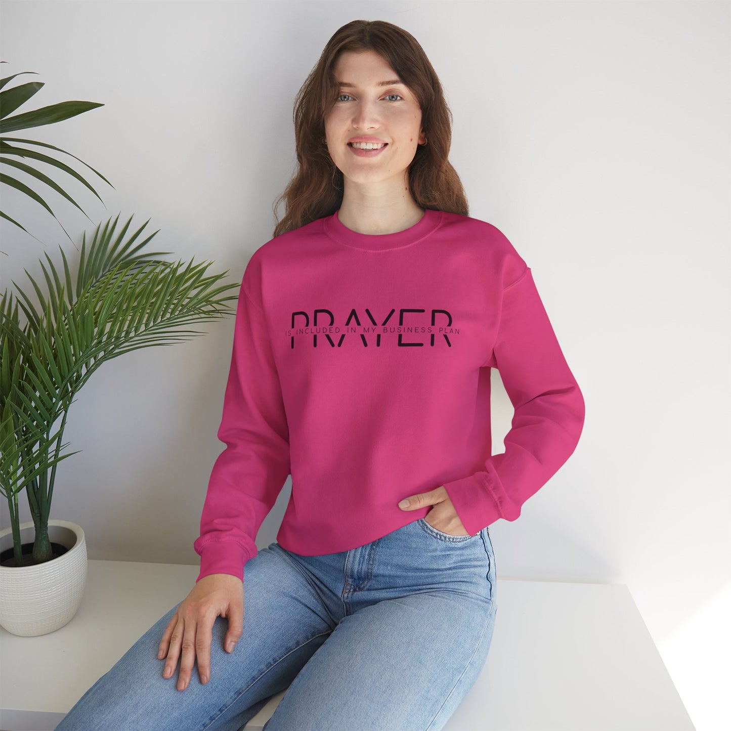 Unisex Heavy Blend™ Crewneck Sweatshirt - Prayer is included on my business plan