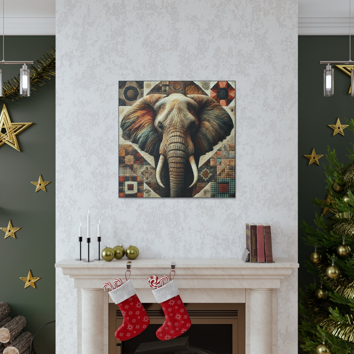 Canvas Gallery Wraps - Quilted Elephant