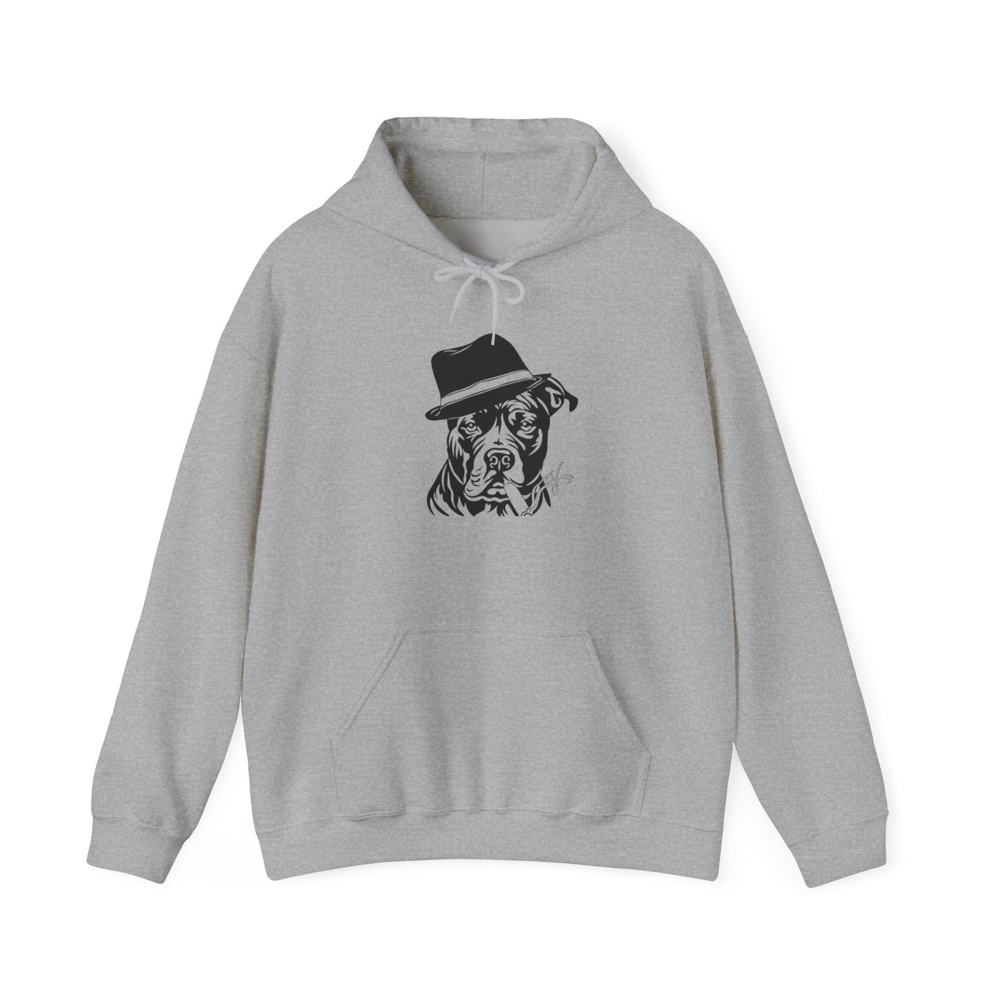 Unisex Heavy Blend™ Hooded Sweatshirt - Cigar Pitbull