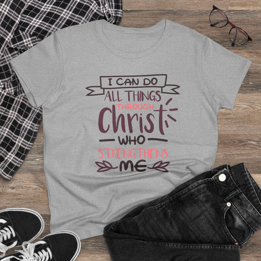 Women's Midweight Cotton Tee - Faith Based