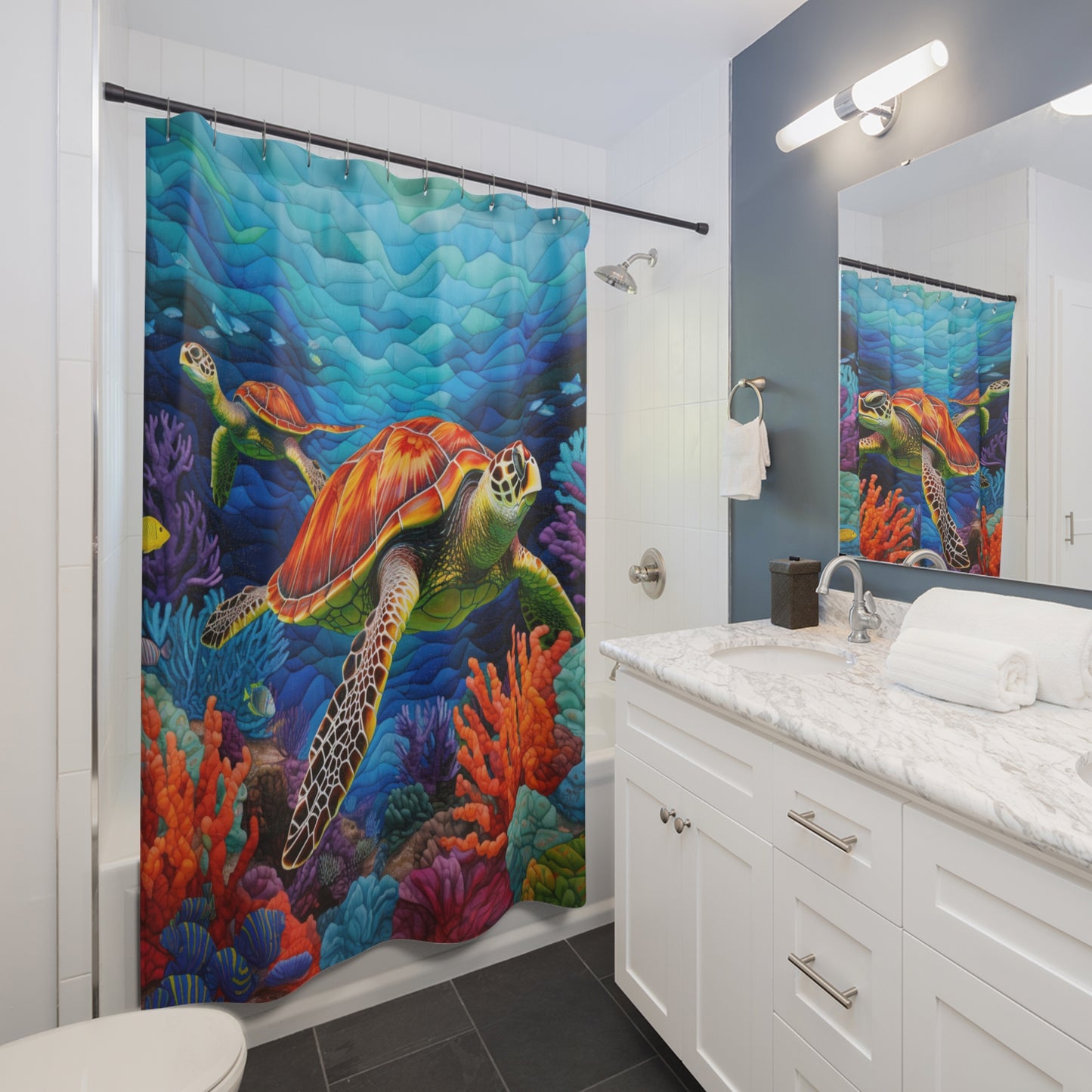 Shower Curtains - Turtle