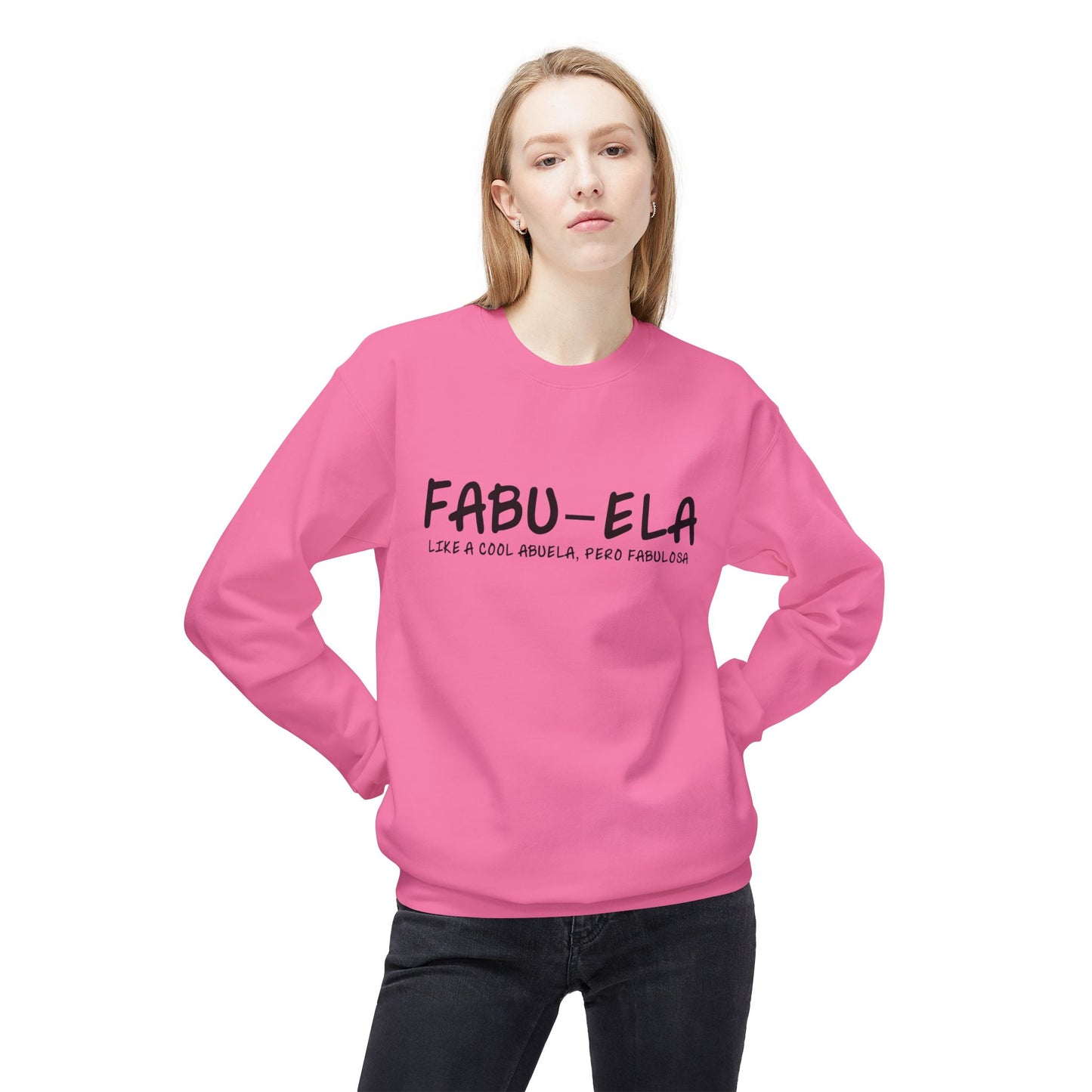 Unisex Midweight Softstyle Fleece Crewneck Sweatshirt - FABUELA