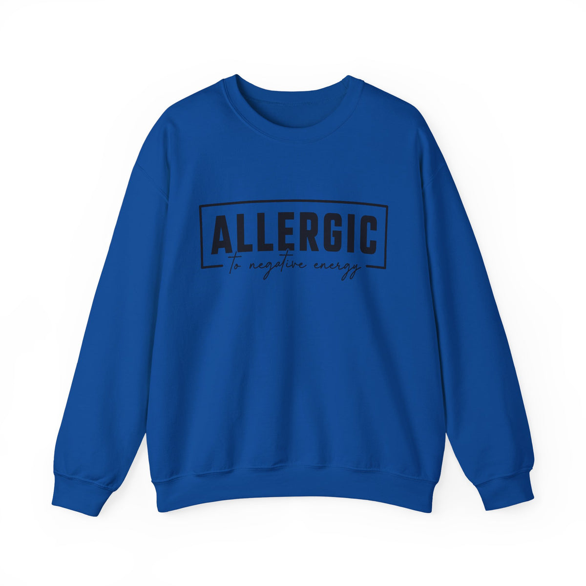 Unisex Heavy Blend™ Crewneck Sweatshirt - Allergic to Negative Energy