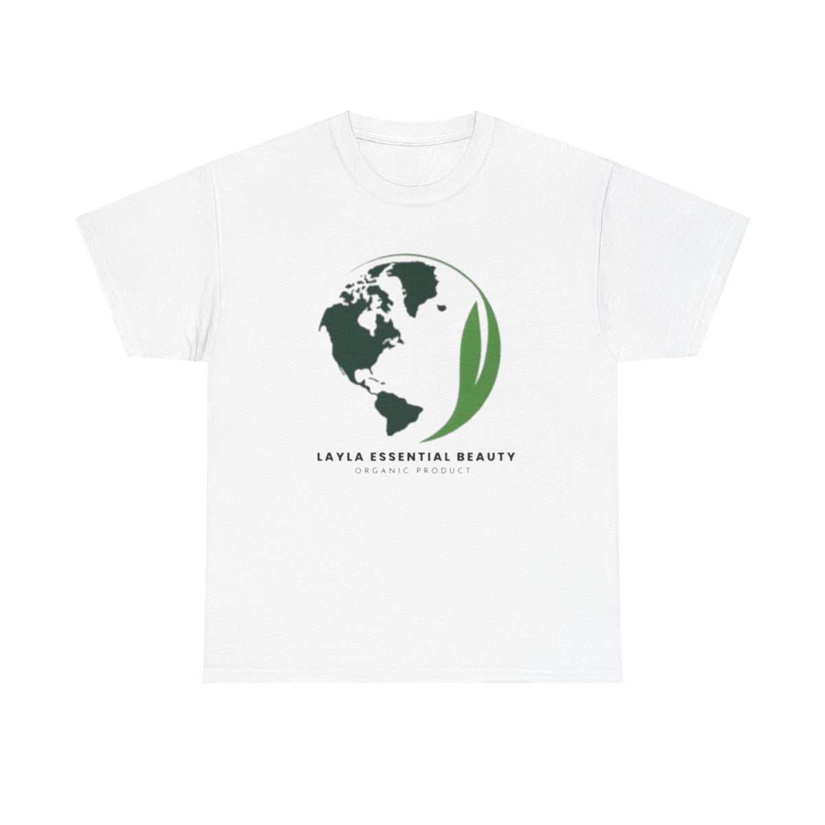 Layla Eco-Friendly Unisex Heavy Cotton Tee, Casual Wear, Sustainable Fashion, Gift for Nature Lovers, Earth Day Tee