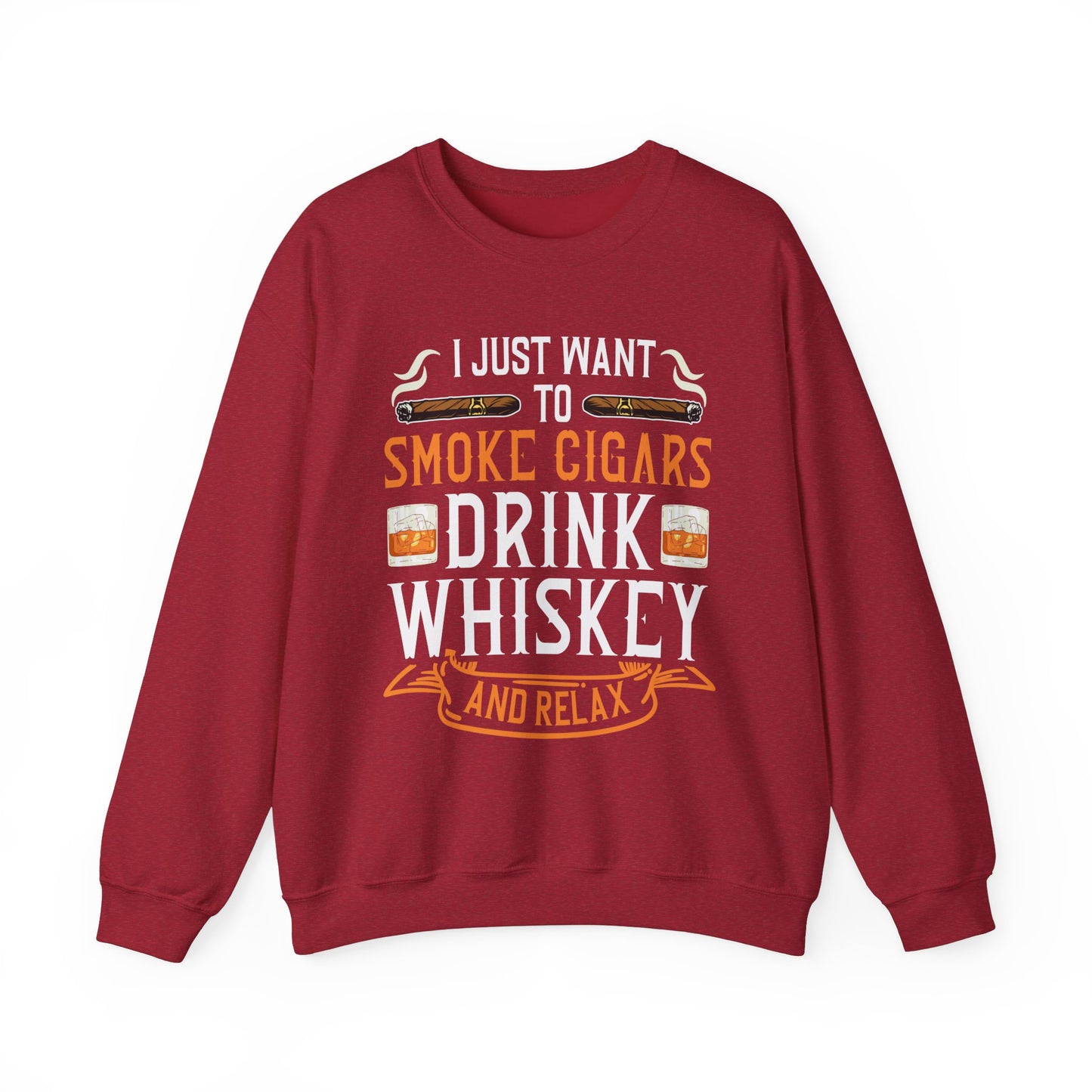 Unisex Heavy Blend™ Crewneck Sweatshirt - I just want to smoke