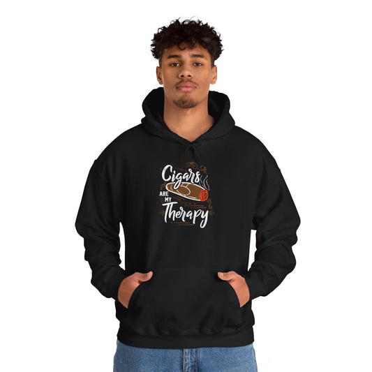 Unisex Heavy Blend™ Hooded Sweatshirt - Cigar is my Therapy