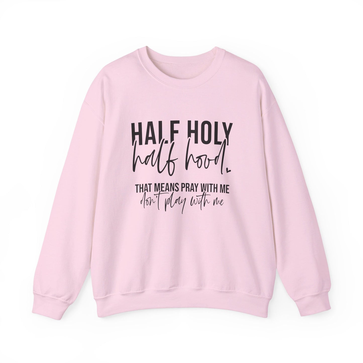 Unisex Heavy Blend™ Crewneck Sweatshirt - HALF HJOLY HALF HOOD