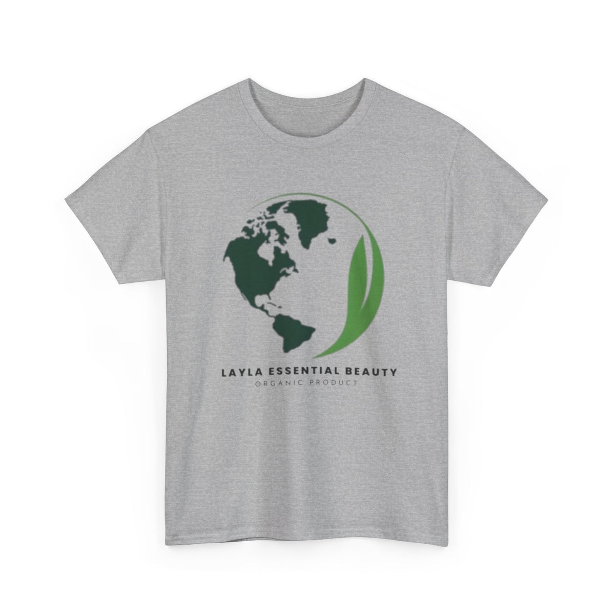 Layla Eco-Friendly Unisex Heavy Cotton Tee, Casual Wear, Sustainable Fashion, Gift for Nature Lovers, Earth Day Tee