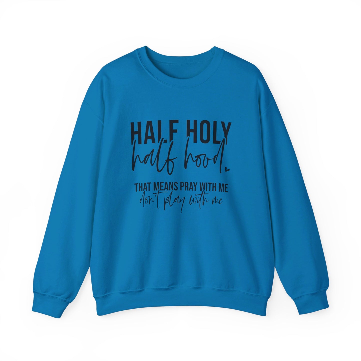 Unisex Heavy Blend™ Crewneck Sweatshirt - HALF HJOLY HALF HOOD