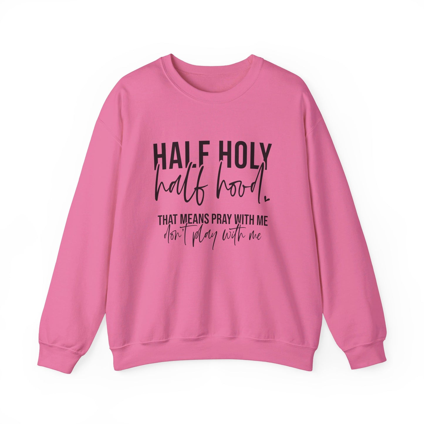 Unisex Heavy Blend™ Crewneck Sweatshirt - HALF HJOLY HALF HOOD