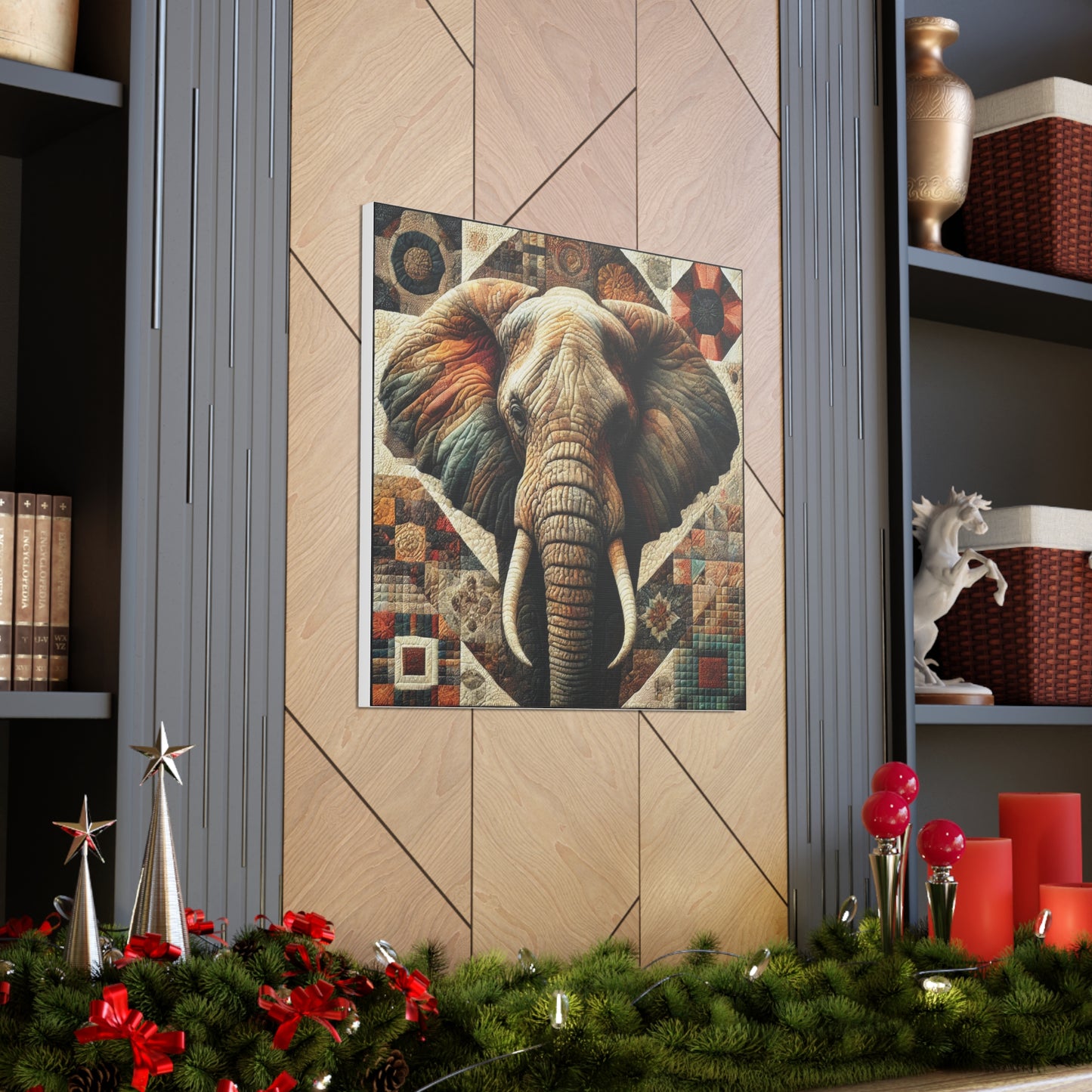 Canvas Gallery Wraps - Quilted Elephant