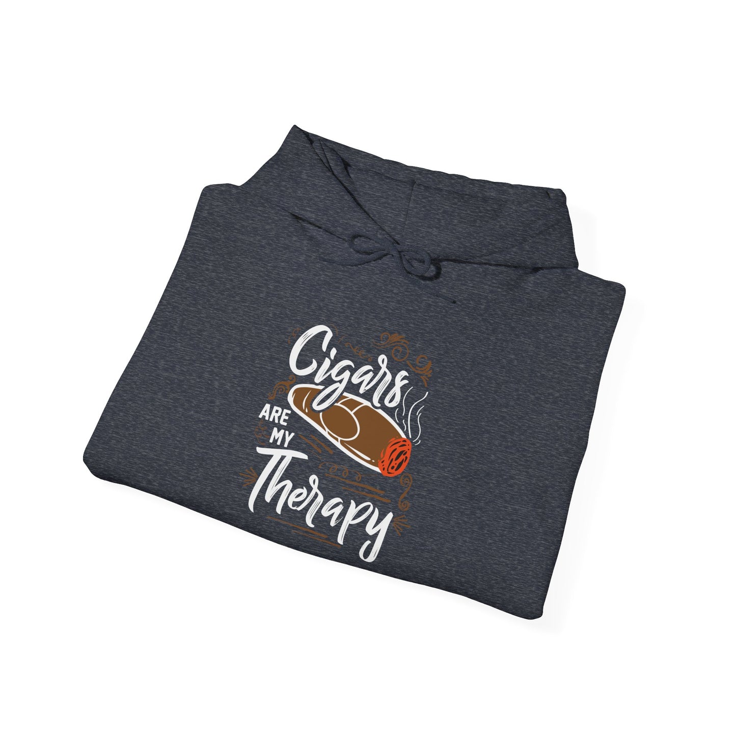 Unisex Heavy Blend™ Hooded Sweatshirt - Cigar is my Therapy