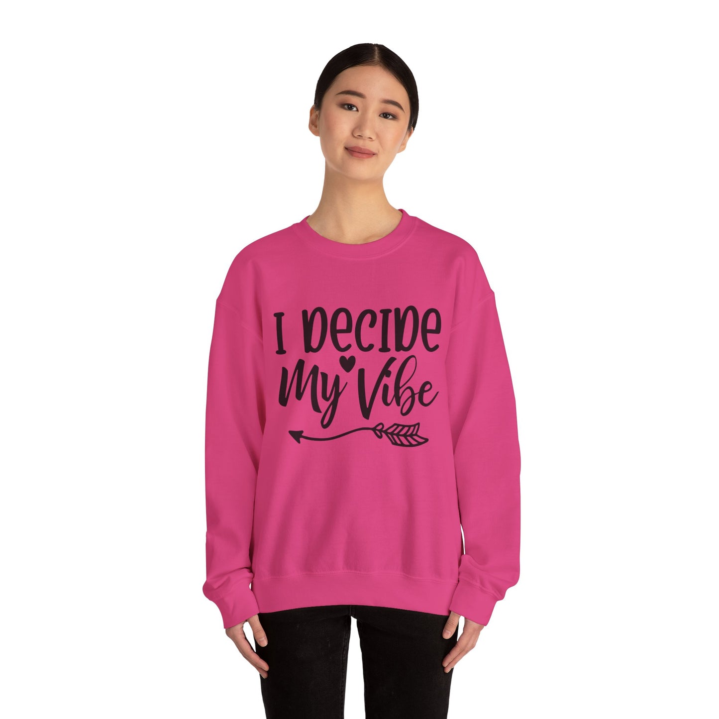 I decide my vibe. Unisex Heavy Blend™ Crewneck Sweatshirt