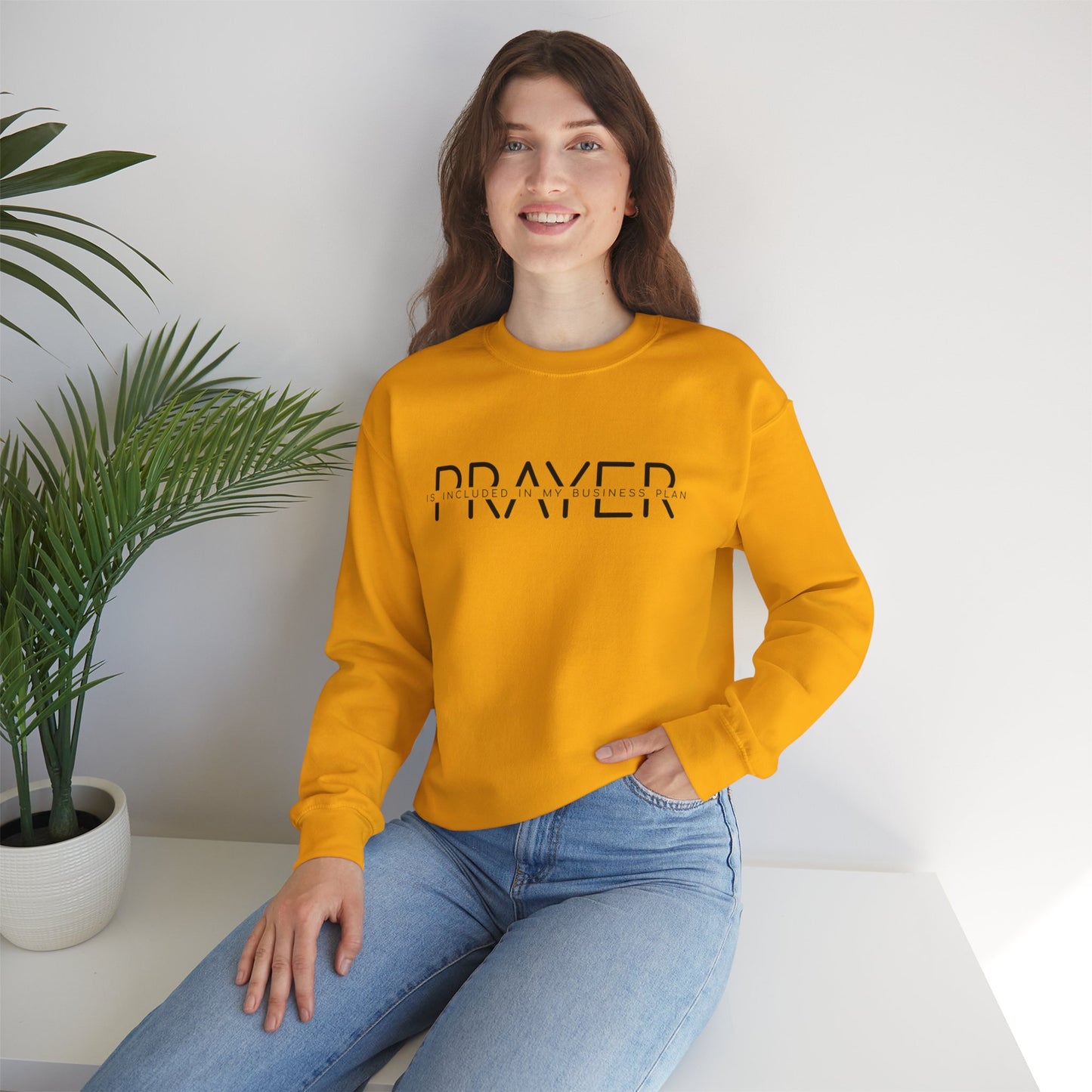 Unisex Heavy Blend™ Crewneck Sweatshirt - Prayer is included on my business plan