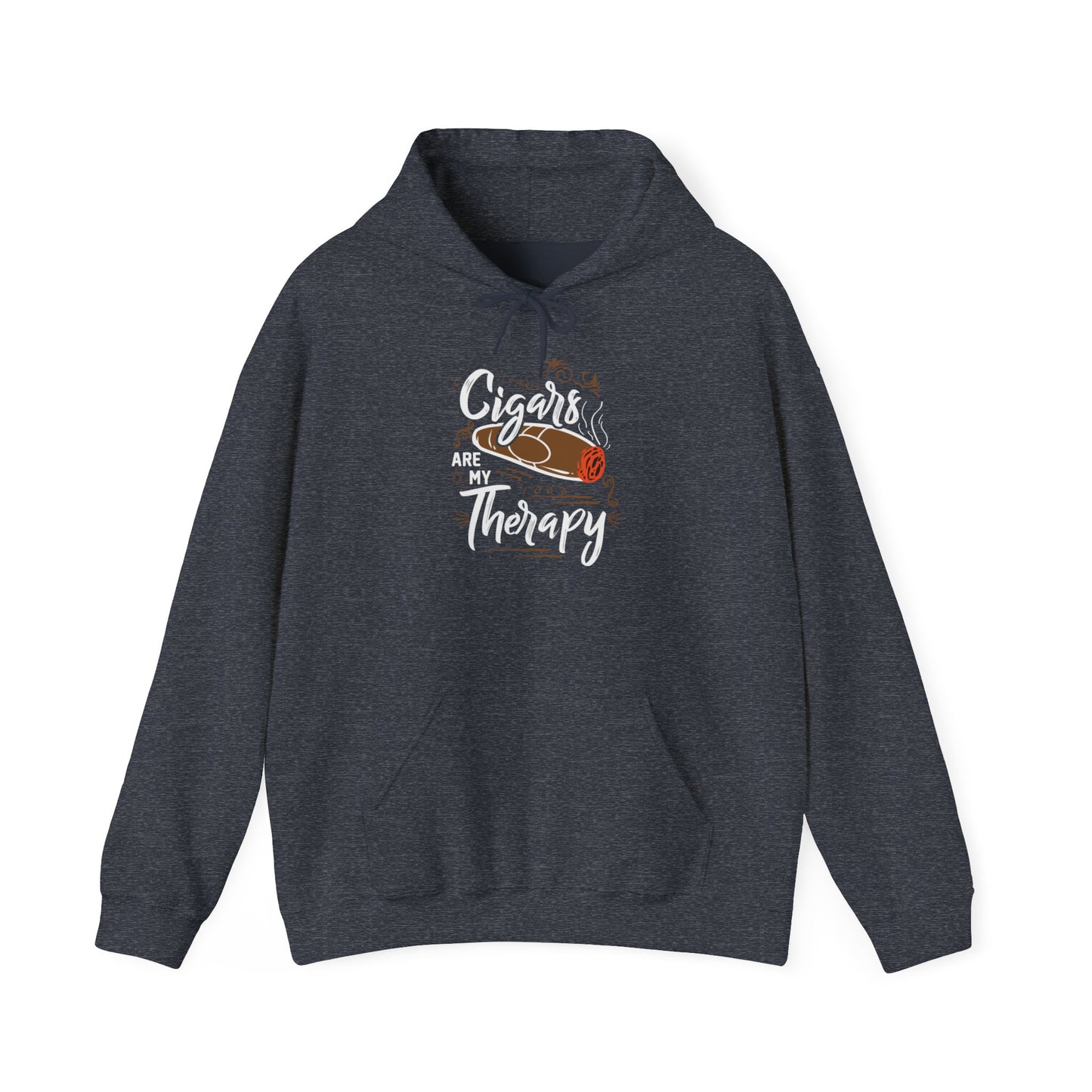 Unisex Heavy Blend™ Hooded Sweatshirt - Cigar is my Therapy