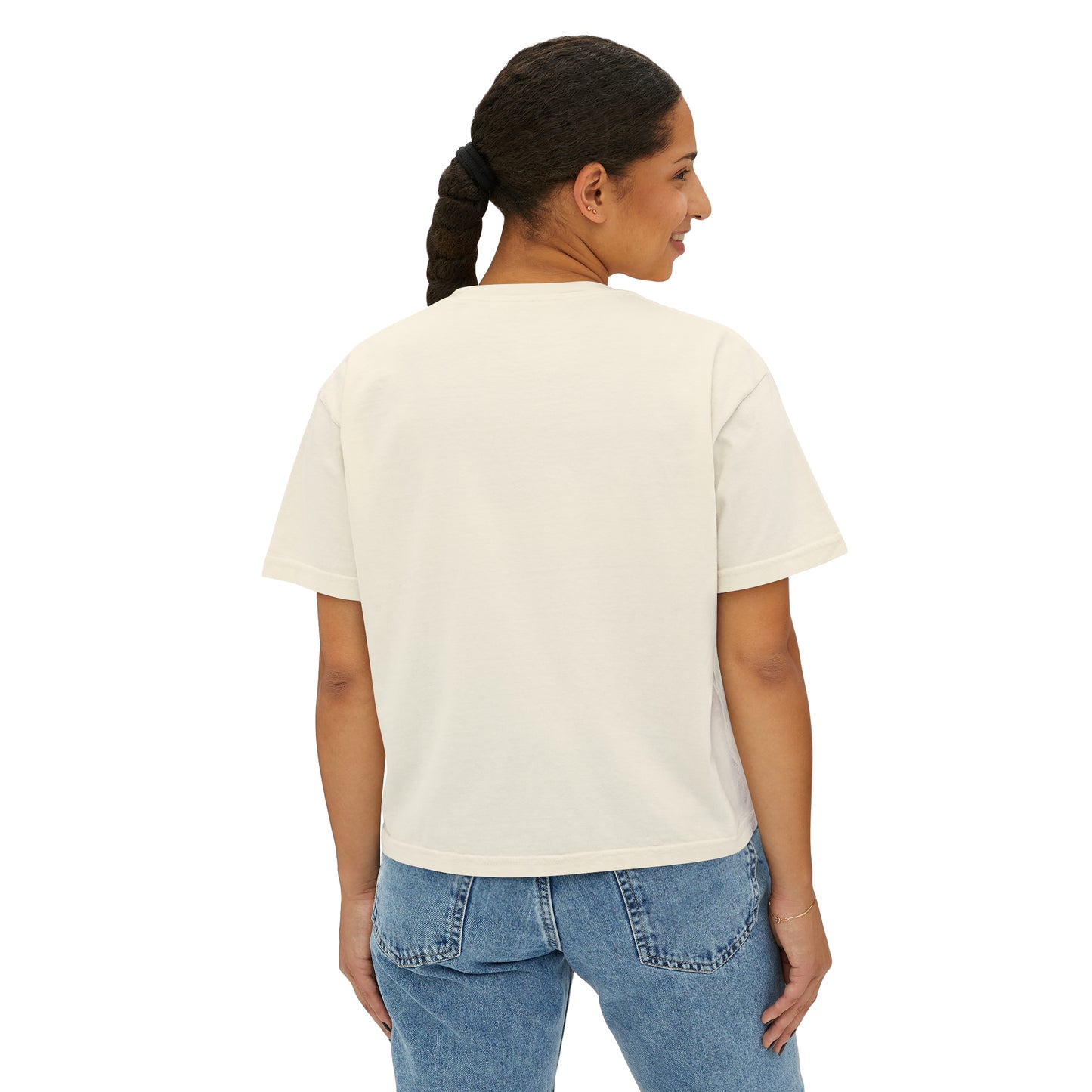 Women's Boxy Tee - Do not disturb my peace, my vibe