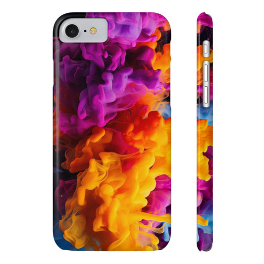 Slim Phone Cases - Colorful Smoke