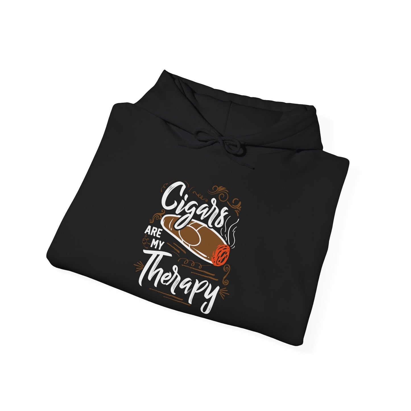 Unisex Heavy Blend™ Hooded Sweatshirt - Cigar is my Therapy