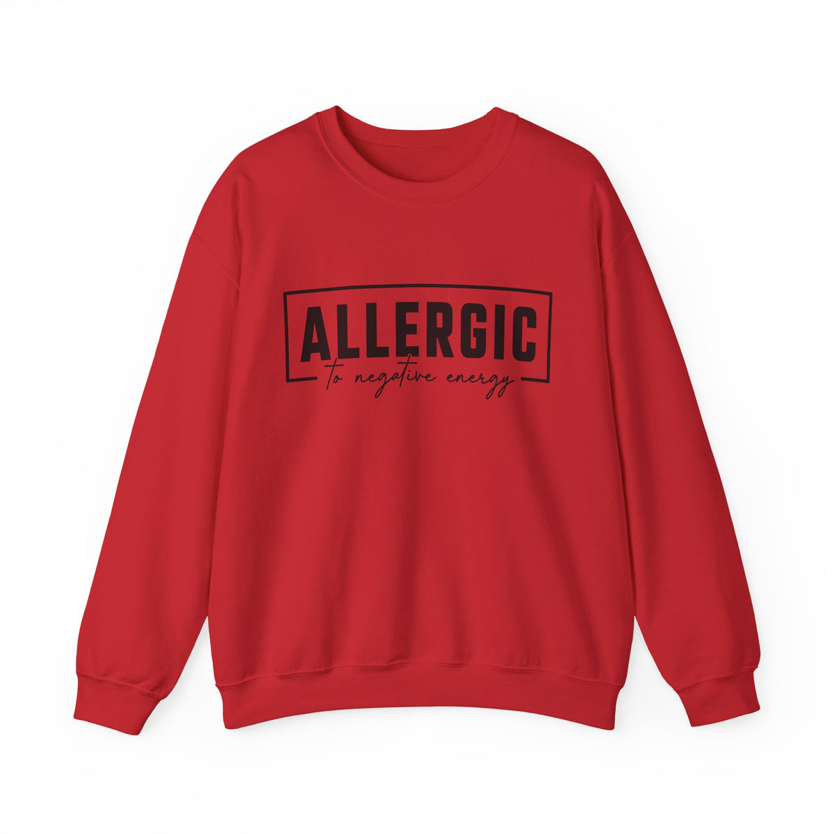 Unisex Heavy Blend™ Crewneck Sweatshirt - Allergic to Negative Energy