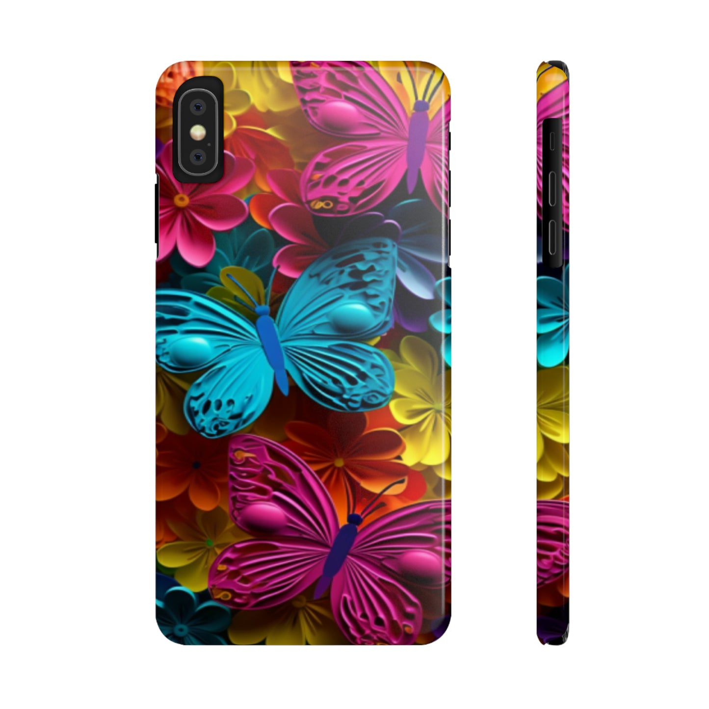 Slim Phone Cases - Colorful Butterflies