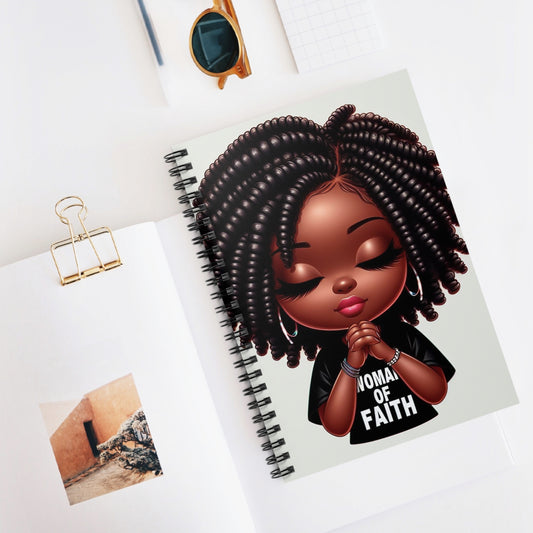 Spiral Notebook - Ruled Line- Woman of Faith
