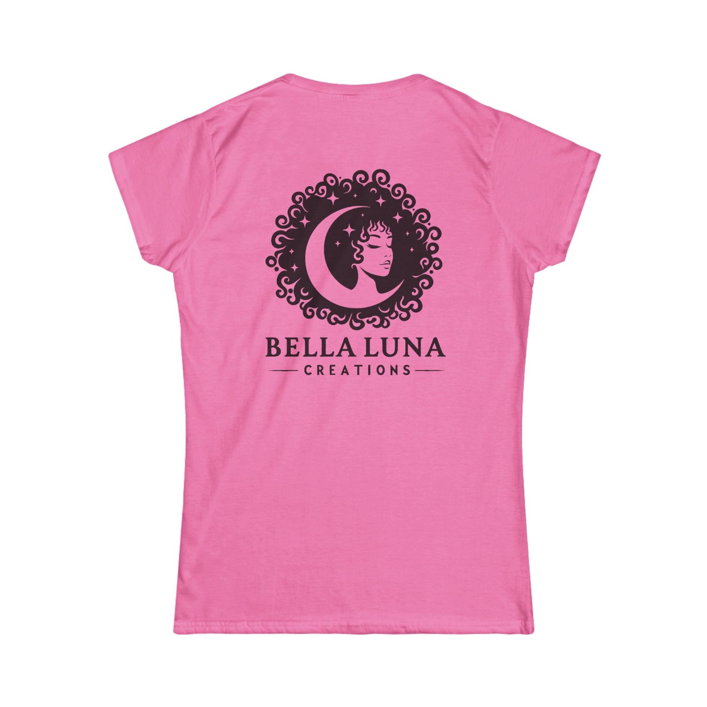 Stylish Women's Graphic Tee - Bella Luna Designs, Casual Wear, Gift Idea, Art Lover's Top, Comfortable Everyday T-Shirt