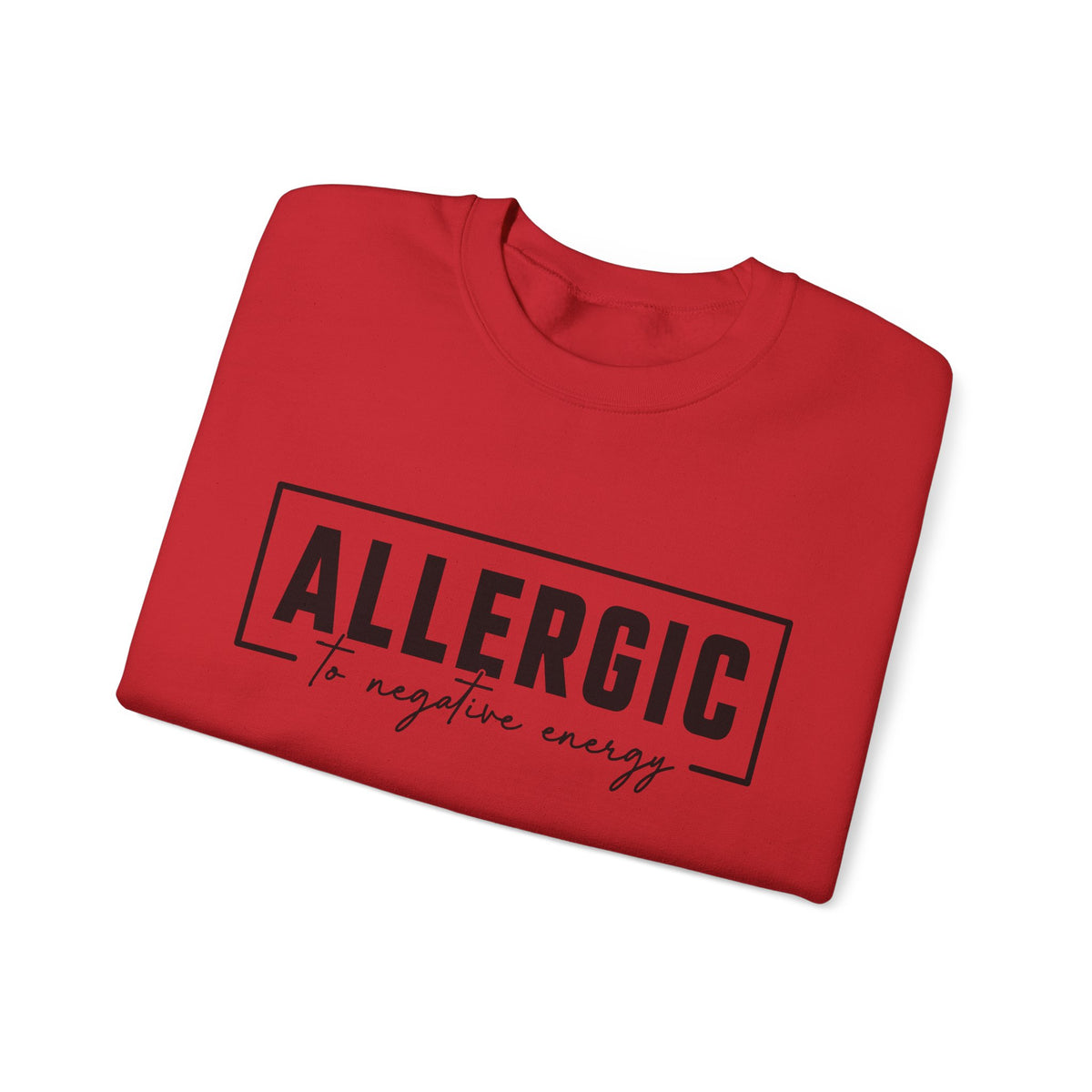 Unisex Heavy Blend™ Crewneck Sweatshirt - Allergic to Negative Energy