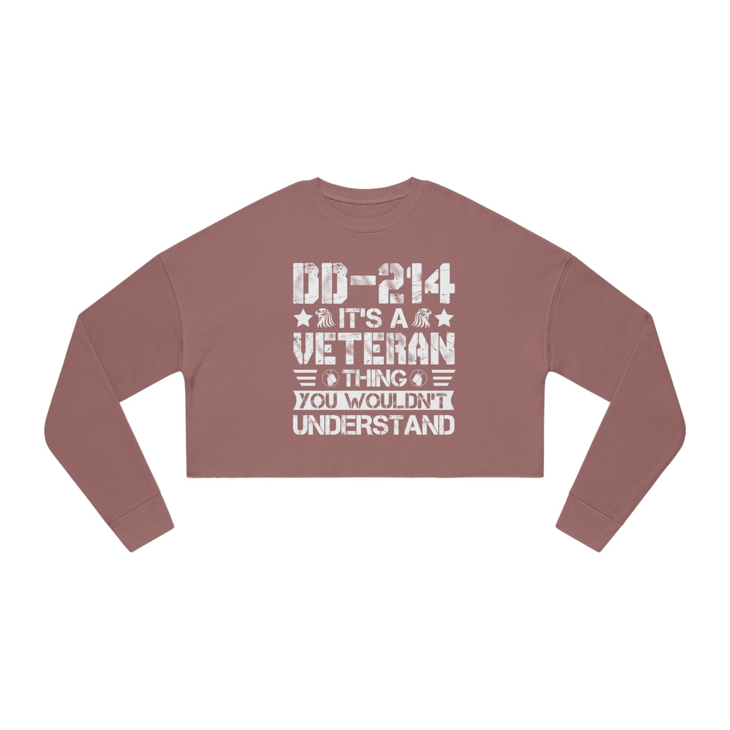 Women's Cropped Sweatshirt - Its a Veteran Thing