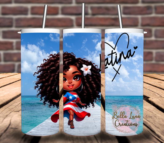 Proud Latina Tumbler Wrap Bundle - 4 images