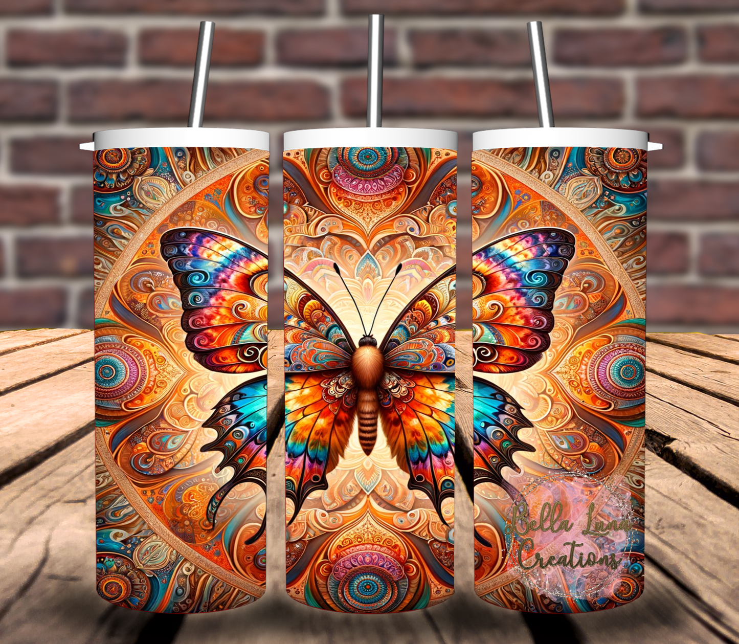 Butterfly Tumbler Wrap - Digital Design (Digital Download)