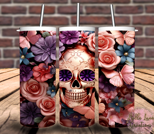 Skull Tumbler Wrap Bundle