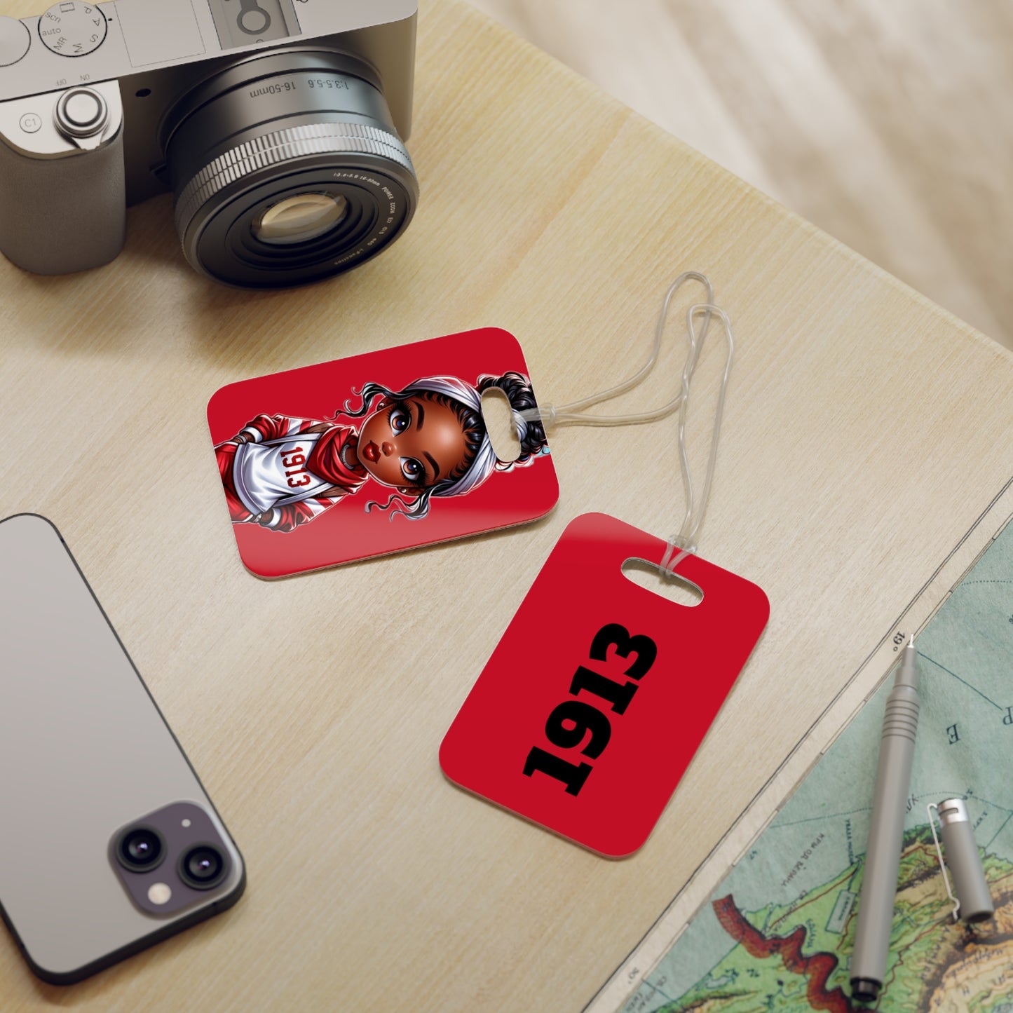 Luggage Tags - Sorority 1913 - Red