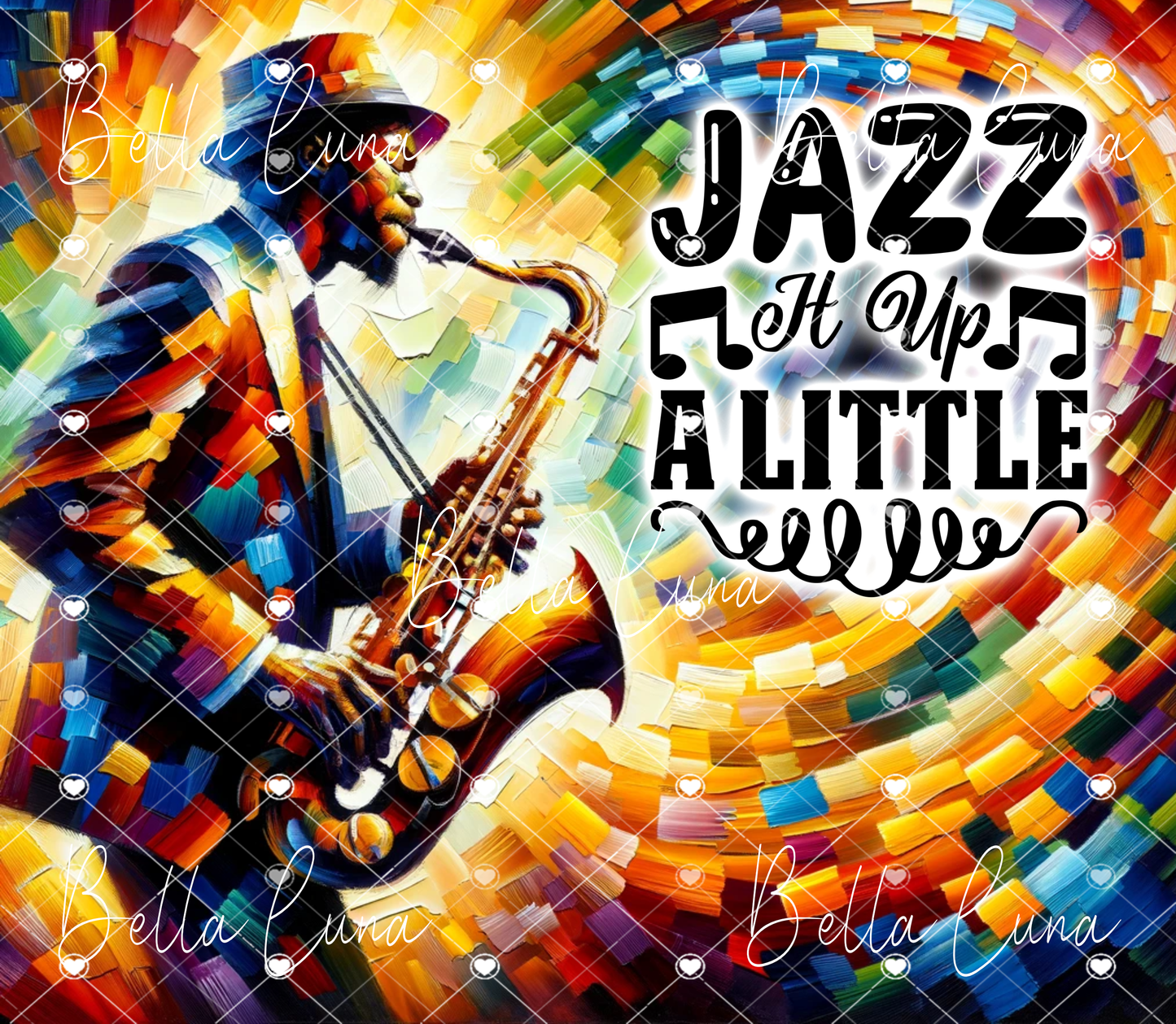 Jazz Tumbler - Tumbler Wrap Digital Download