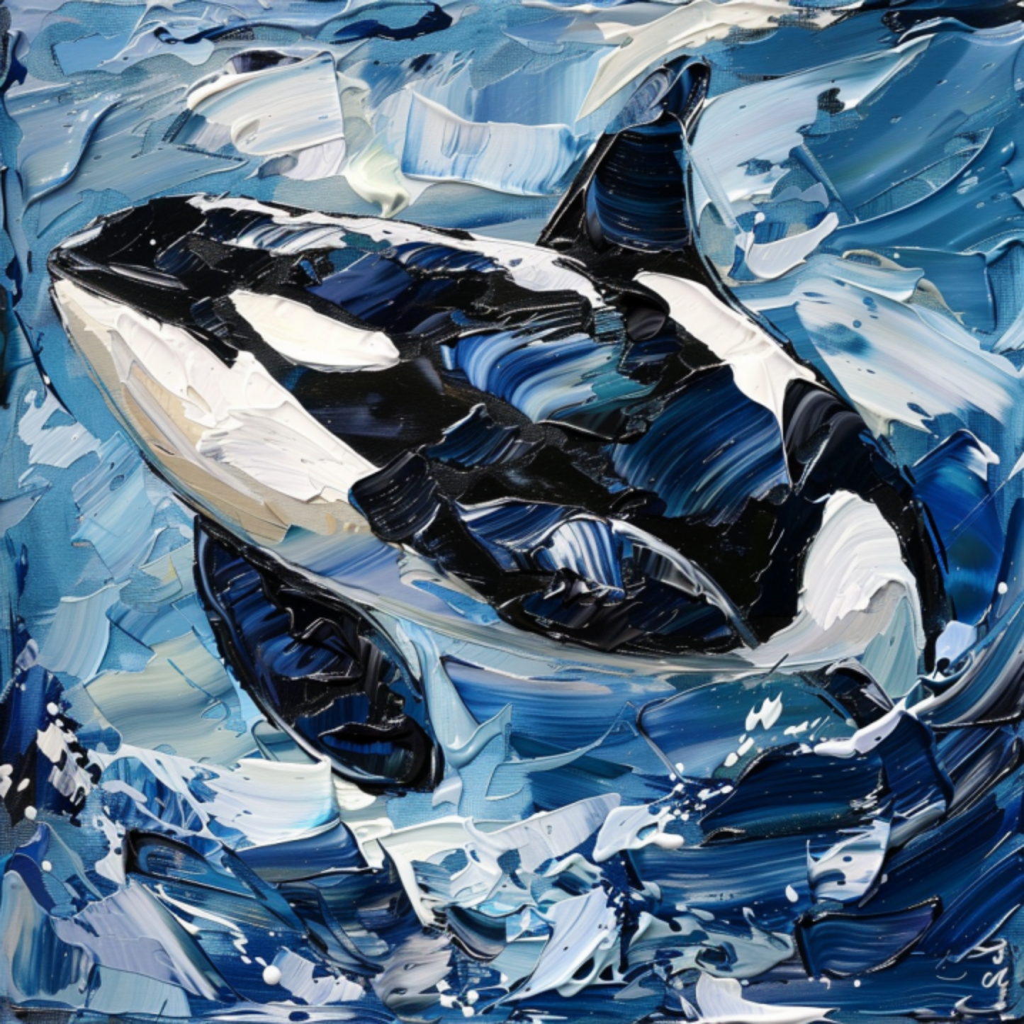 Digital Art - Killer Whale