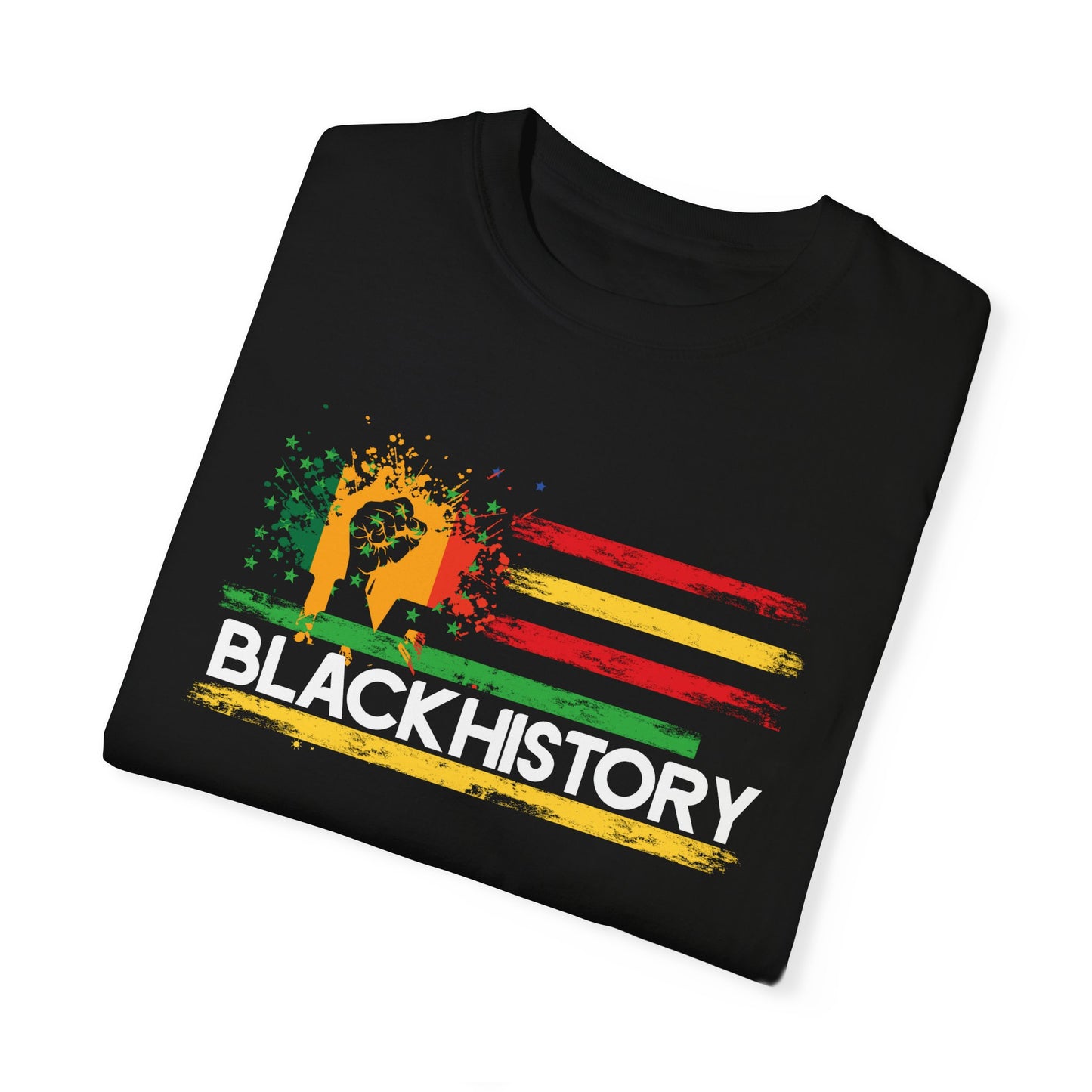 Unisex Garment-Dyed T-shirt - Black History T-shirt