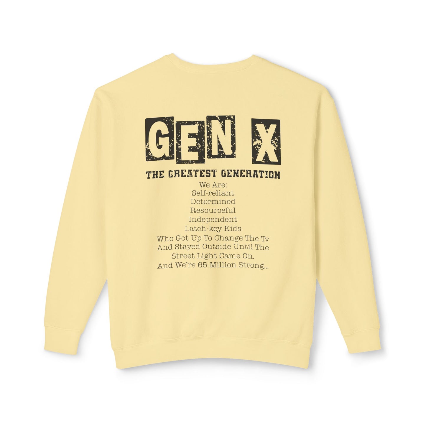 Unisex Lightweight Crewneck Sweatshirt - Gen X