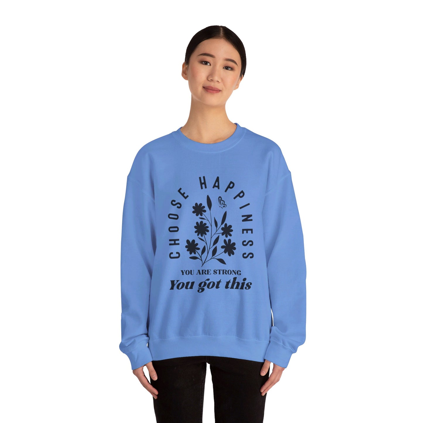 Unisex Heavy Blend™ Crewneck Sweatshirt - Choose Happiness