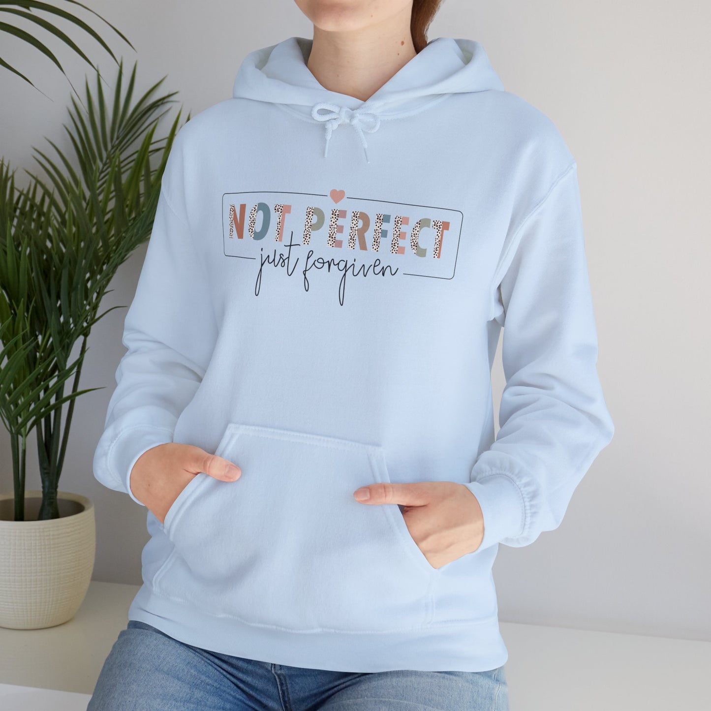 Unisex Heavy Blend™ Hooded Sweatshirt - Not perfect , Just Forgiven