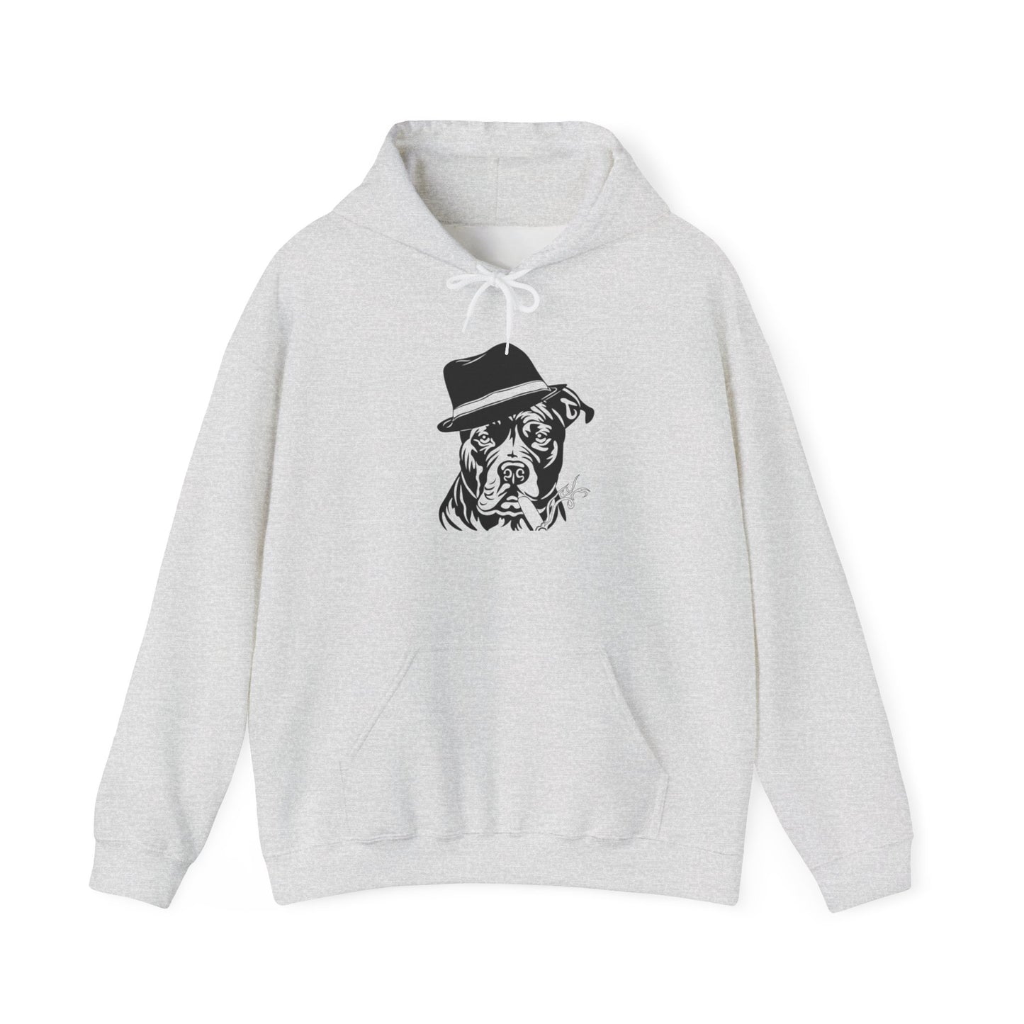 Unisex Heavy Blend™ Hooded Sweatshirt - Cigar Pitbull