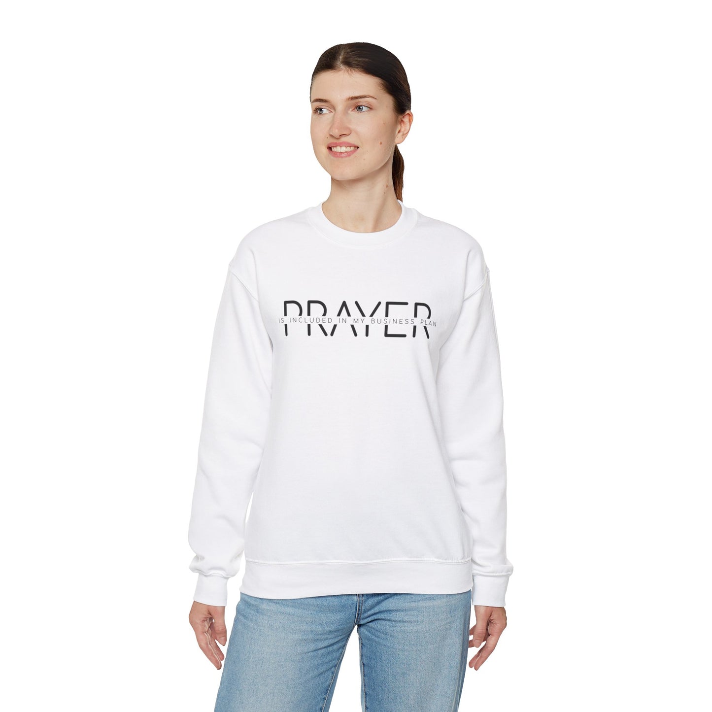 Unisex Heavy Blend™ Crewneck Sweatshirt - Prayer is included on my business plan