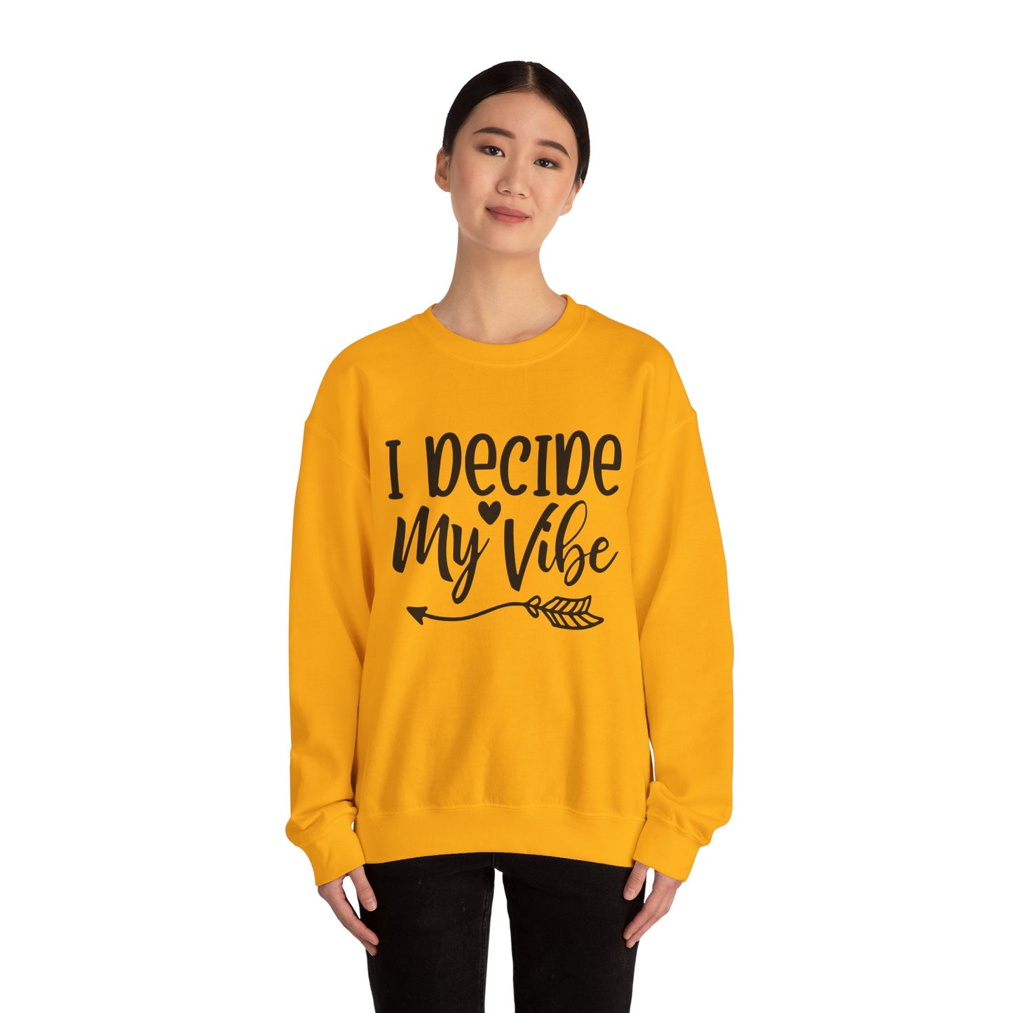 I decide my vibe. Unisex Heavy Blend™ Crewneck Sweatshirt