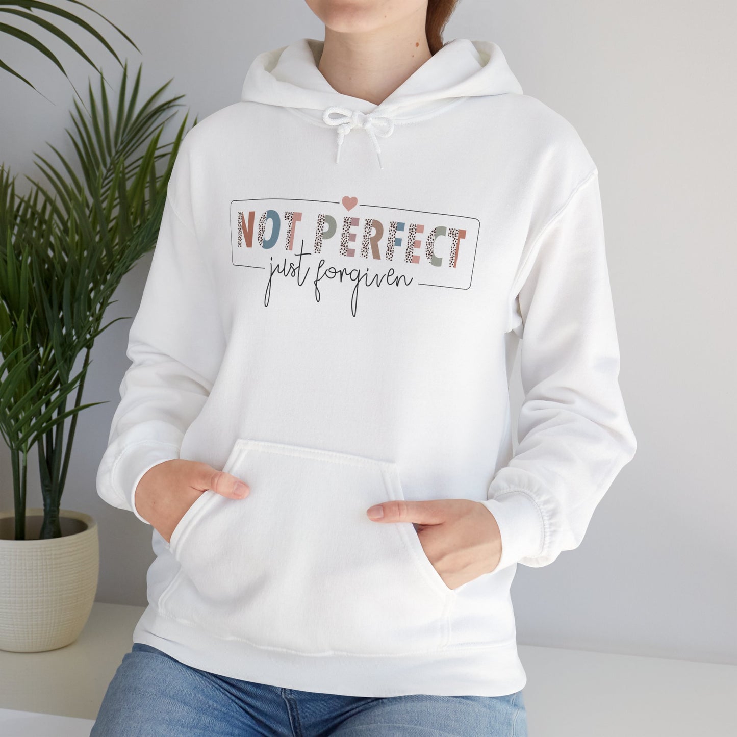 Unisex Heavy Blend™ Hooded Sweatshirt - Not perfect , Just Forgiven