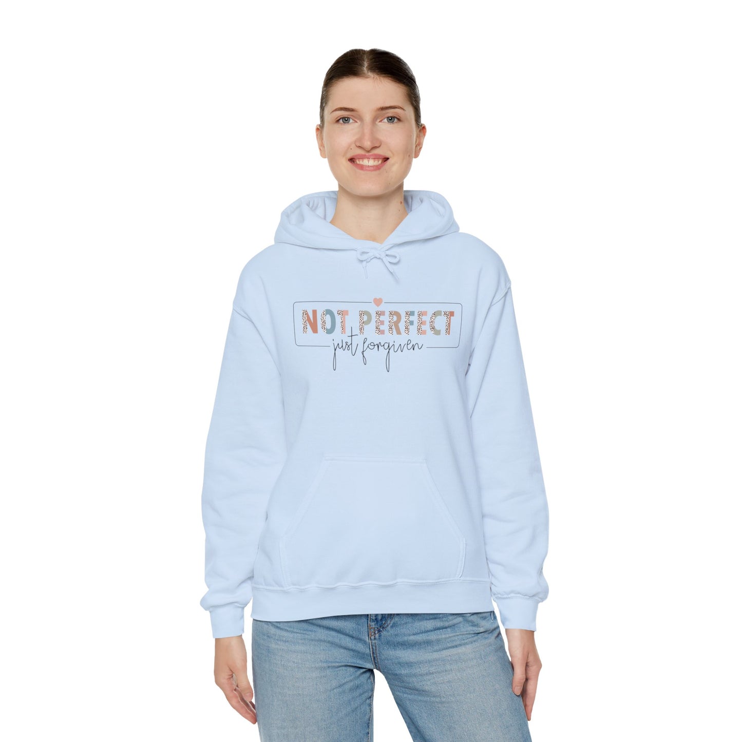 Unisex Heavy Blend™ Hooded Sweatshirt - Not perfect , Just Forgiven